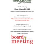 HOA Board Meeting: March 18, 2024